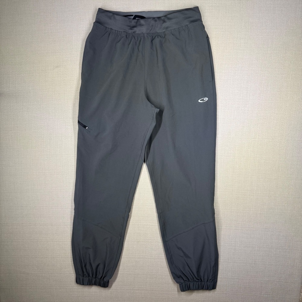 Champion Mens Duo Dry Athletic Joggers Gray Size Medium